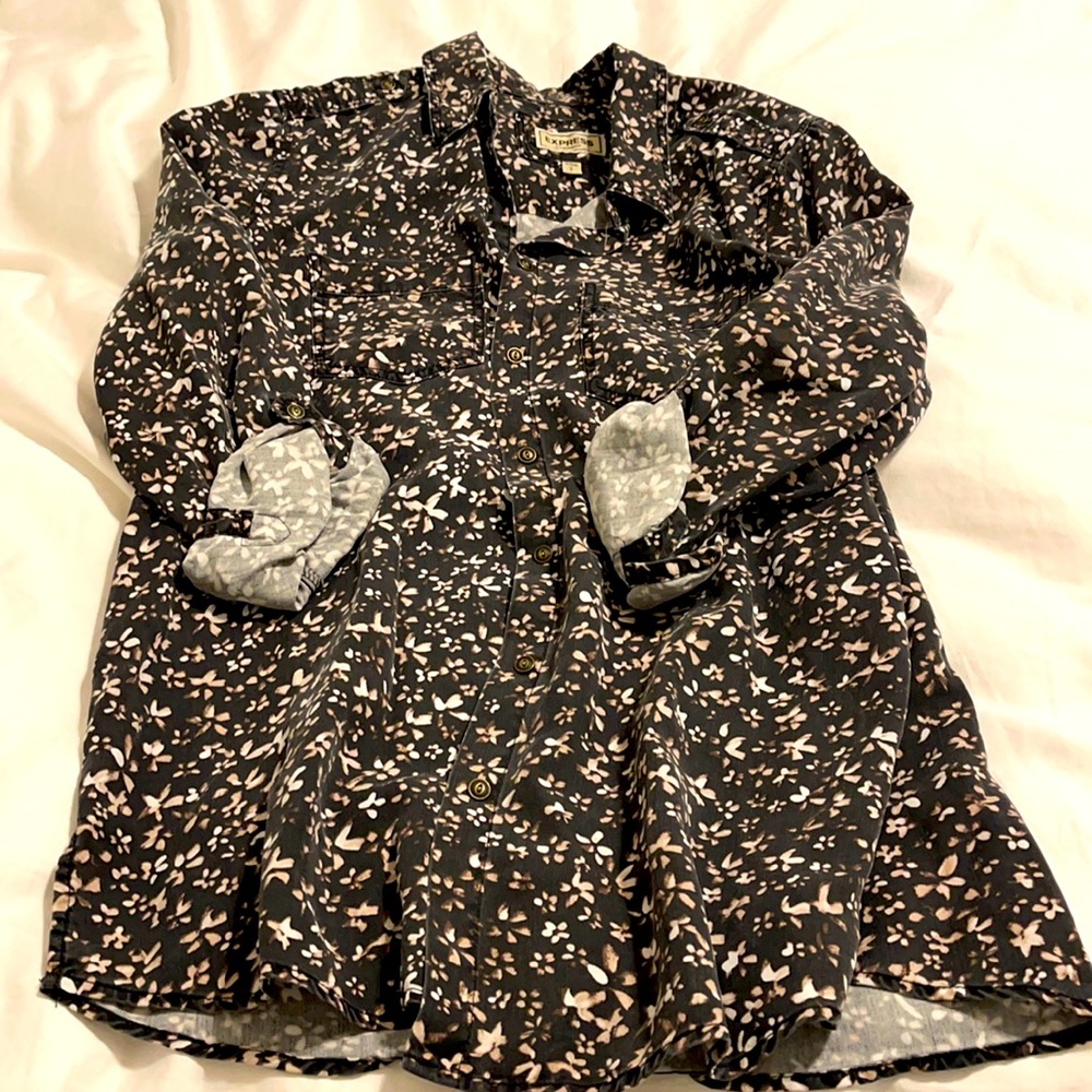 Express Boyfriend button down